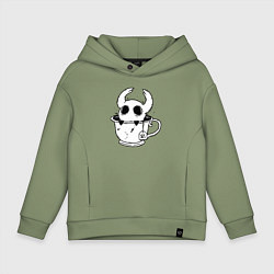 Детское худи оверсайз Hollow Knight рыцарь в чашке