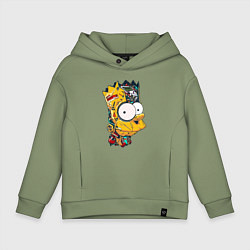 Детское худи оверсайз Cyber-Bart - Simpsons family