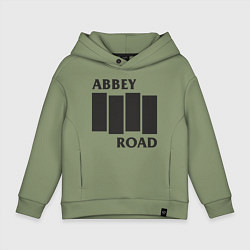 Толстовка оверсайз детская Abbey Road - The Beatles, цвет: авокадо