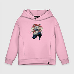 Толстовка оверсайз детская Иноске Демон Слеер, цвет: светло-розовый