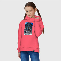 Толстовка оверсайз детская Stray Kids Thunderous, цвет: коралловый — фото 2