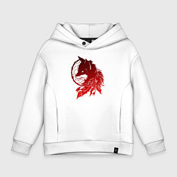 Детское худи оверсайз Ловец снов и лис с перьями