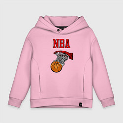 Детское худи оверсайз Basketball - NBA logo