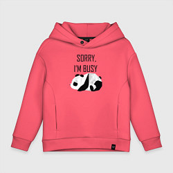 Детское худи оверсайз Извини я занят - панда