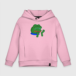 Детское худи оверсайз Лягушонок Пепе в слезах