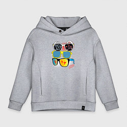 Детское худи оверсайз Поп арт очки