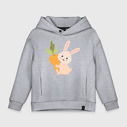 Детское худи оверсайз Кролик с морковкой