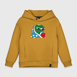 Детское худи оверсайз Frog Pepe мем