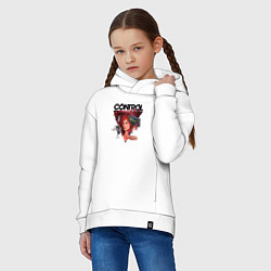 Толстовка оверсайз детская Jesse Faden art, цвет: белый — фото 2