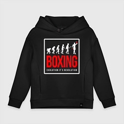 Детское худи оверсайз Boxing evolution its revolution