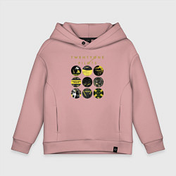 Детское худи оверсайз Twenty One Pilots коллаж