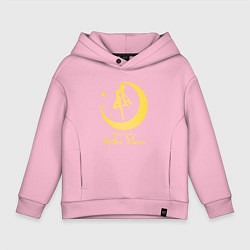 Толстовка оверсайз детская Sailor Moon gold, цвет: светло-розовый