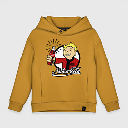 Толстовка оверсайз детская Vault boy - nuka cola, цвет: горчичный