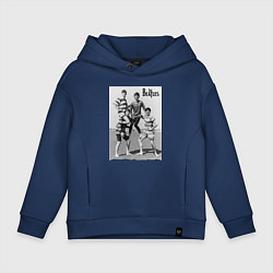 Детское худи оверсайз Молодые музыканты на пляже