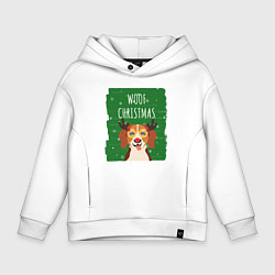 Детское худи оверсайз Woof christmas