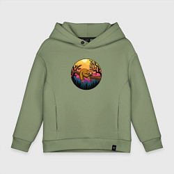 Детское худи оверсайз Ленивый ленивец