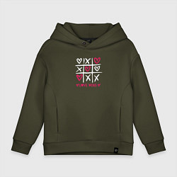 Детское худи оверсайз Love wins love