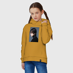 Толстовка оверсайз детская Dark side Jimin, цвет: горчичный — фото 2