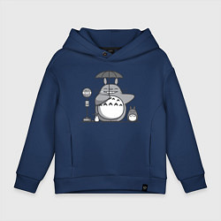 Детское худи оверсайз Тоторо с зонтиком