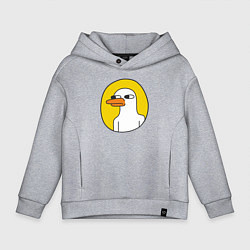 Детское худи оверсайз Серьезный гусь
