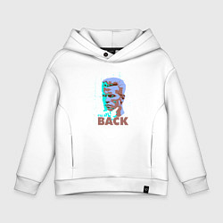 Толстовка оверсайз детская Terminator art, цвет: белый