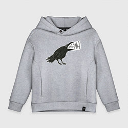 Детское худи оверсайз Кричащая ворона