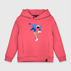 Детское худи оверсайз Фигуристка на льду