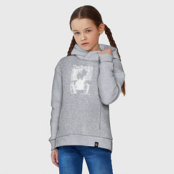 Толстовка оверсайз детская Tichnics music, цвет: меланж — фото 2