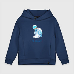 Детское худи оверсайз Лечит не время - лечит доктор