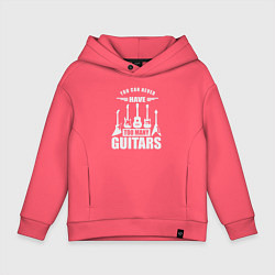 Детское худи оверсайз Гитар не бывает слишком много
