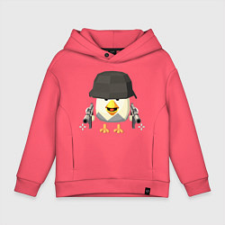 Детское худи оверсайз Chicken Gun в каске