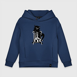 Детское худи оверсайз Кот Бегемот на примусе