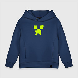 Детское худи оверсайз Lime Creeper eyes