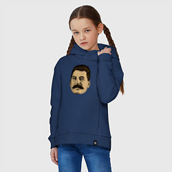 Толстовка оверсайз детская Сталин СССР, цвет: тёмно-синий — фото 2