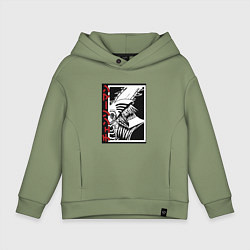 Детское худи оверсайз Человек бензопила в движении арт