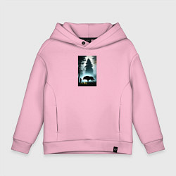 Детское худи оверсайз Лесник и волк