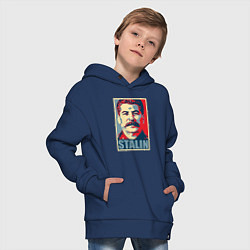 Толстовка оверсайз детская Stalin USSR, цвет: тёмно-синий — фото 2