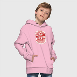 Толстовка оверсайз детская 1878 Manchester, цвет: светло-розовый — фото 2