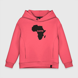 Толстовка оверсайз детская Africa home, цвет: коралловый