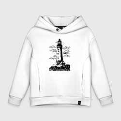 Детское худи оверсайз Маяк рисунок