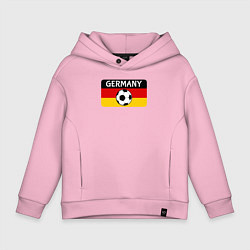 Толстовка оверсайз детская Football Germany, цвет: светло-розовый