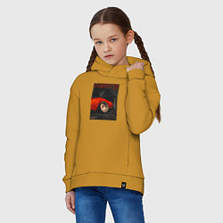 Толстовка оверсайз детская Обложка журнала Chevrolet Corvette C3, цвет: горчичный — фото 2