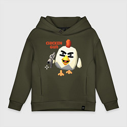 Детское худи оверсайз Chicken Gun злой