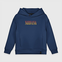Детское худи оверсайз Nirvana logo