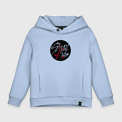 Толстовка оверсайз детская Stray Kids logo, цвет: мягкое небо