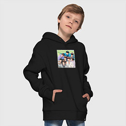 Толстовка оверсайз детская Stray Kids вместе, цвет: черный — фото 2