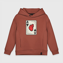 Детское худи оверсайз Туз сердца