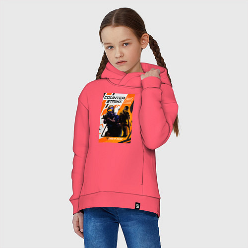 Детское худи оверсайз КС 2 Азимов / Коралловый – фото 3