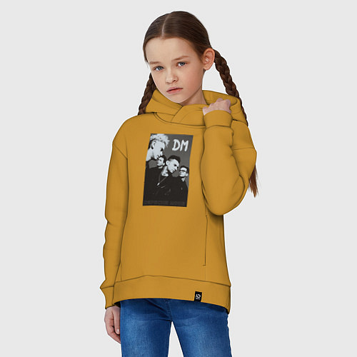 Детское худи оверсайз Depeche Mode 90 Violator / Горчичный – фото 3