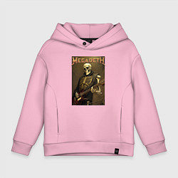 Детское худи оверсайз Megadeth - skeleton - heavy metal